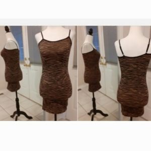 4/$40 Animal Print Dress - Size XXS-M (one size fits most)